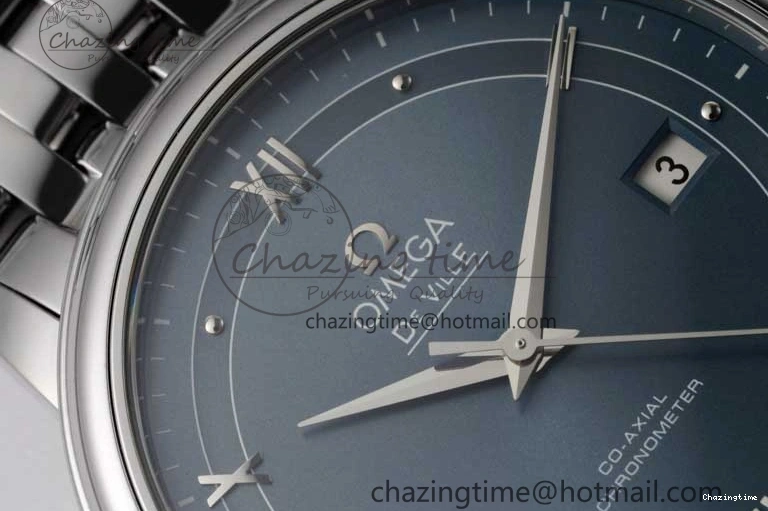 0429 De Ville SS DIWF 1:1 Best Edition Light Blue Dial SS Markers on SS Bracelet MIYOTA TopPick 7850